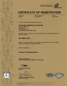 Certificate ISO 45001 DI BUMI COSMOPOLITAN SDN BHD (1)
